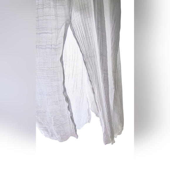 Say What? White Maxi Boho Festival Brunch Dress with Red Floral Embroidery XL - Picture 10 of 14